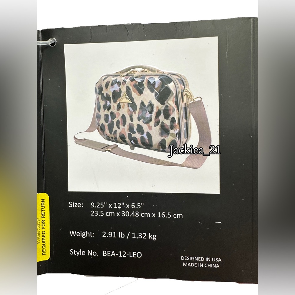 💙❤️ Leopard Print Cosmetic Bag - Picture 7 of 8